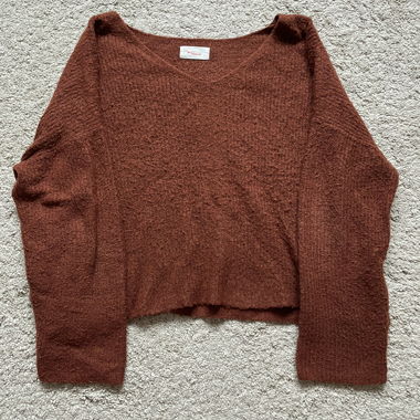 Maglione rosso ruggine
