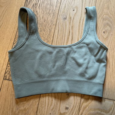 Sage green sports bra