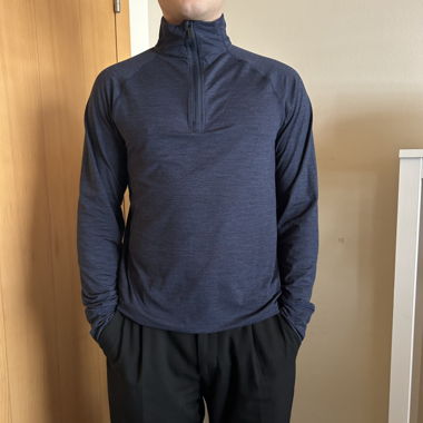 Navy Half-Zip Longsleeve