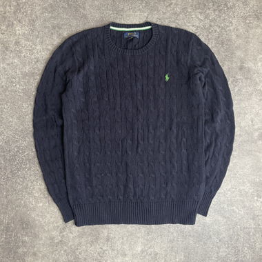 Maglione vintage a trecce Ralph Lauren