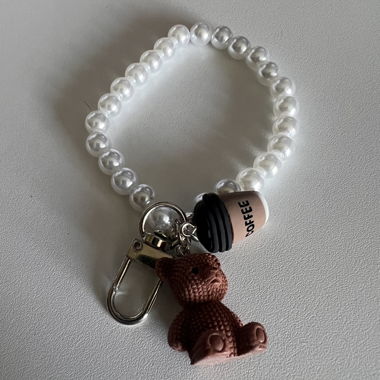 Perlen Anhänger mit Teddybär