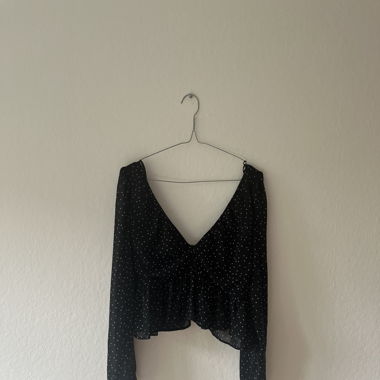 Gepunktete Bluse