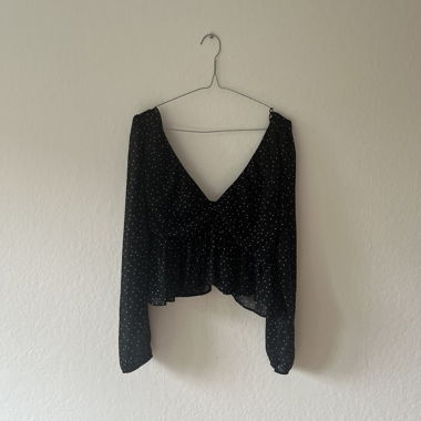 Gepunktete Bluse