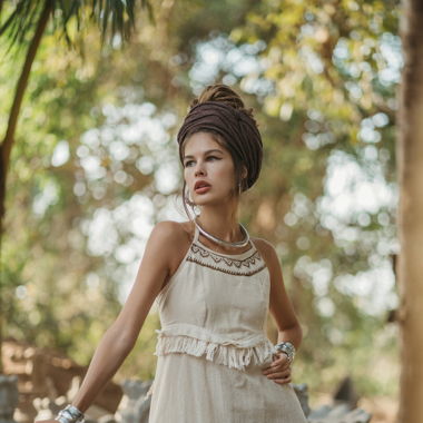 Robe print cintrée