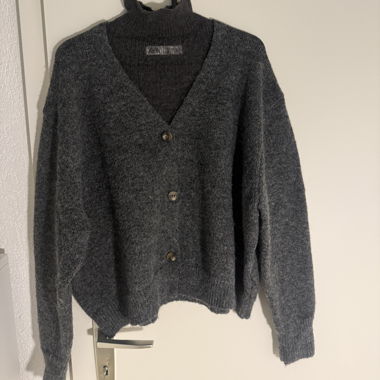 Cardigan Zara Gris 