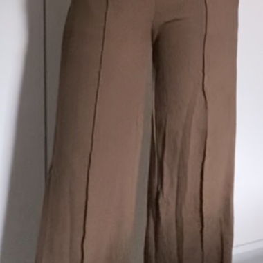 Pantalon côtelé marron