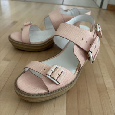 3.1 Phillip Lim Leather Platform Sandals - Size 9