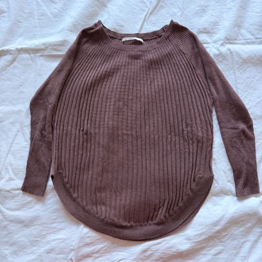 ONLY Strickpullover rosa-braun