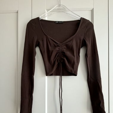 Zara cropped langarm