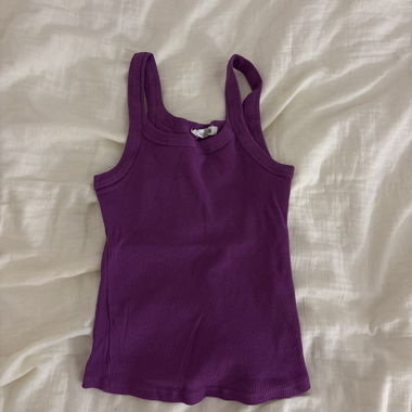 Lilac Ribbed Tank Top