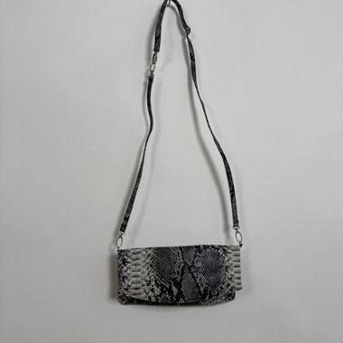 Snake-Print Particolari Shoulder Bag