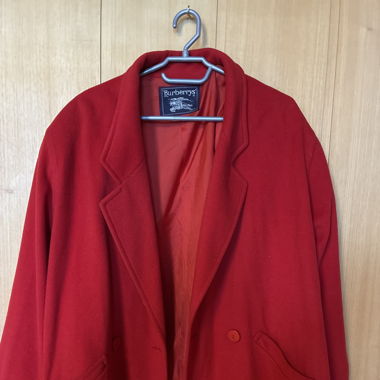 Vintage Burberrys Wollblazer, Rot