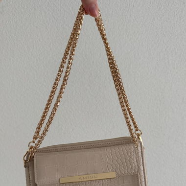 Elegante Abendtasche Kroko-Optik von AMISU
