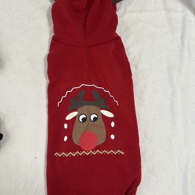 Felpa per cani Romeo Natale Renna Rossa