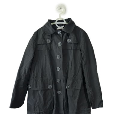 Stylish Kookai Black Cotton Blend Coat