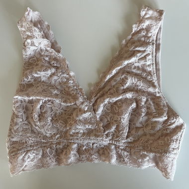 Reggiseno da allattamento in pizzo rosa