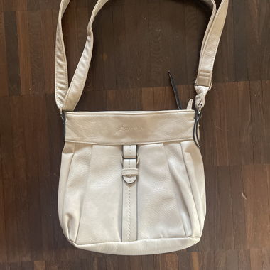 White/Beige Crossbody Bag