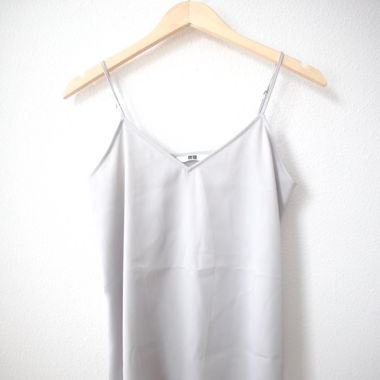 Uniqlo Grey Spaghetti Top