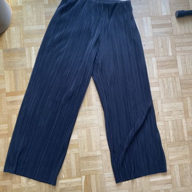 Pantalone ampio plissettato nero