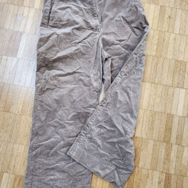 Pantalon en velours côtelé clair