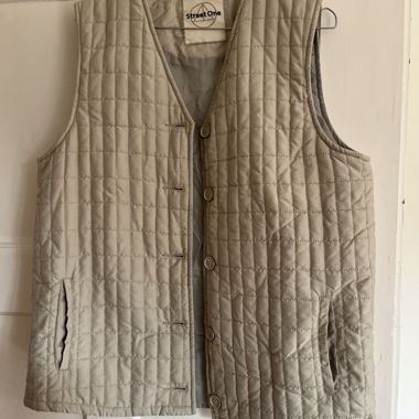 Gilet trapuntato beige
