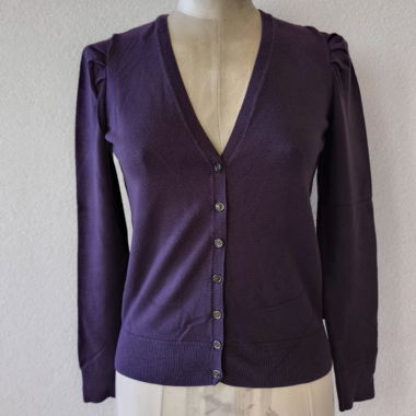 Mexx Purple Knit Cardigan