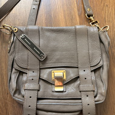 Borsa PS1 Proenza Schouler Vintage beige-grigio