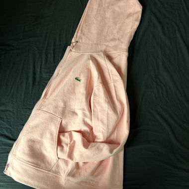 Lacoste Pink-Zip-Hoodie