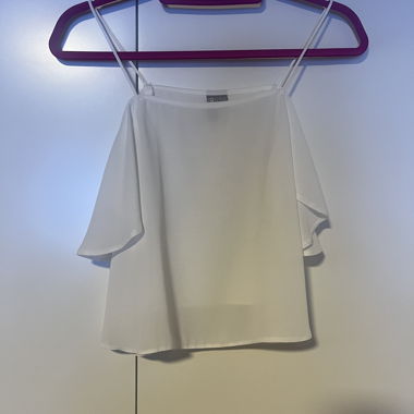 Off-shoulder crop top