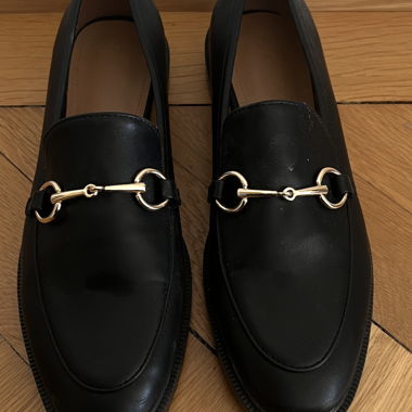 Black loafers