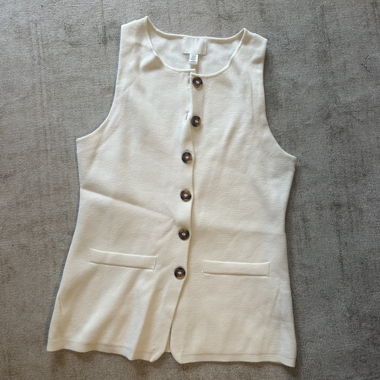 Gilet boutonné crème H&M XS