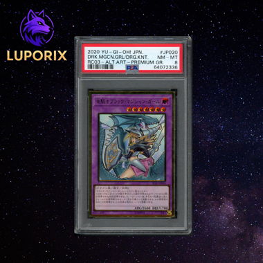 Yu-Gi-Oh PSA 8 Dark Magician Girl Dragon Knight