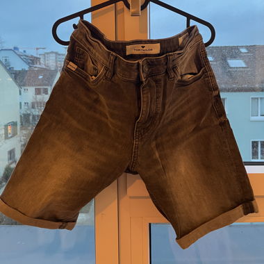 Grey jeans shorts