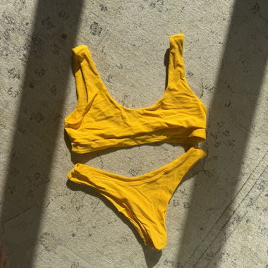 Bikini Set sporlich gelb