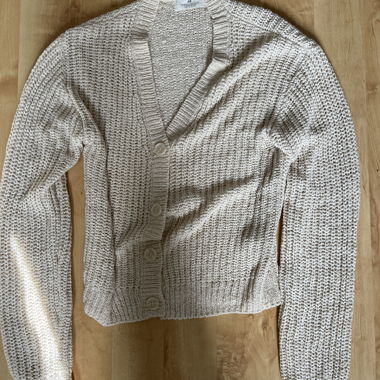 Beiger H&M Strickcardigan, Grösse 158/164