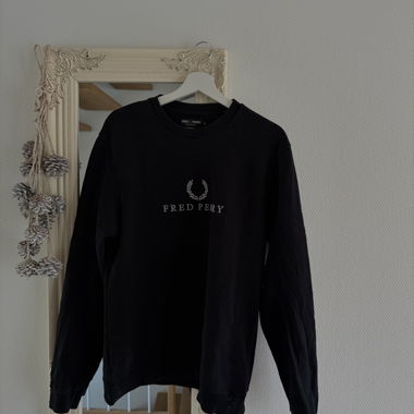 Fred Perry Sweatshirt Schwarz Grösse M