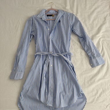 Striped Shirt Dress