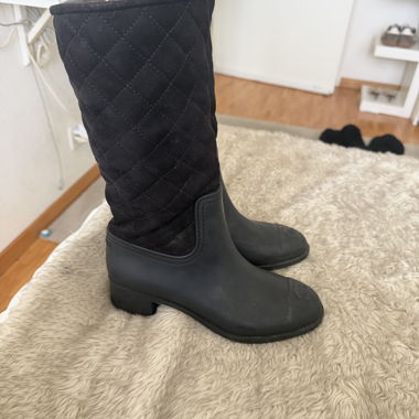 Black Chanel Boots