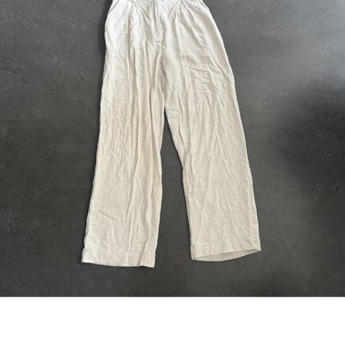 Pantaloni larghi in lino WEEKDAY