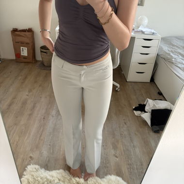 Pantaloni Miss Sixty color crema