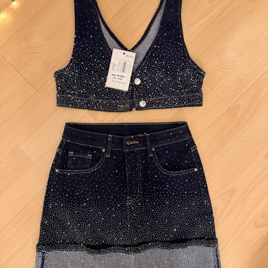 Jeans Rock Set