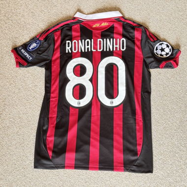 Retro AC Milan Ronaldinho 80 Jersey Size M