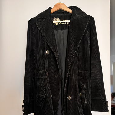 Vintage black jeans coat