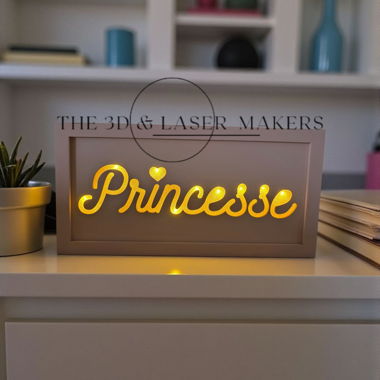 Panneau lumineux Princesse