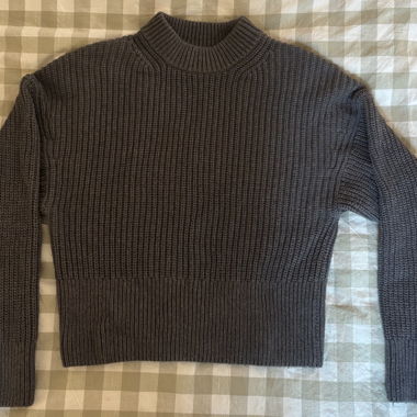 Maglione in maglia grigia Everlane in cotone biologico, taglia S