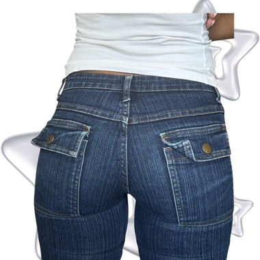 Low-rise flare jeans y2k 