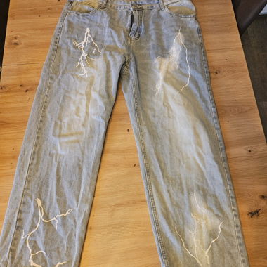 Pantaloni in jeans grigi XL