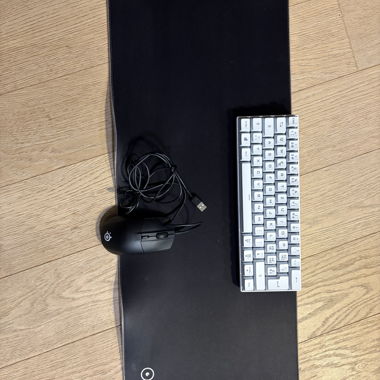 Keyboard, mouse and mousepad