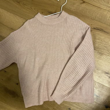 rosa wollen Pullover
