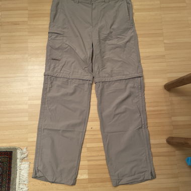 Beige Zip-Off Outdoor Trousers